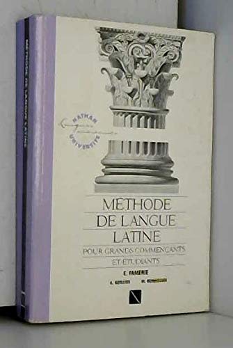 Imagen de archivo de Mthode De Langue Latine : Pour Grands Commenants Et tudiants, Grammaire, Vocabulaire, Exercices a la venta por RECYCLIVRE