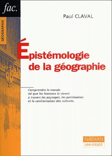 Stock image for Epistmologie de la gographie for sale by medimops