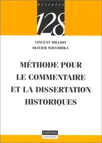 Imagen de archivo de Mthode pour le commentaire et la dissertation historiques a la venta por Ammareal
