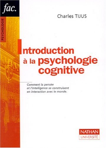 Beispielbild fr Introduction  la psychologie cognitive zum Verkauf von Ammareal