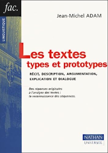 Textes types et prototypes 4ed (9782091911670) by Adam, Jean-Michel