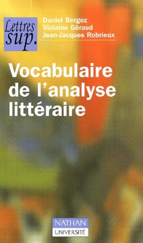 9782091911700: Vocabulaire de l'analyse littraire