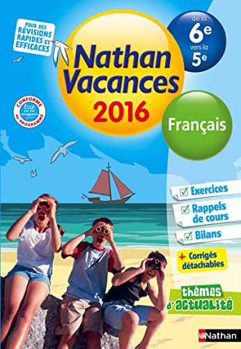 9782091930480: Cahier de Vacances 2016 Collge Monomatire Franais 6/5