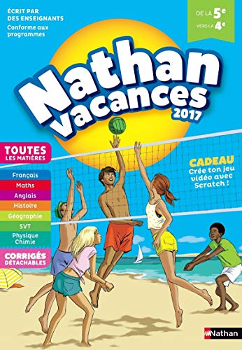 9782091931968: Cahier de Vacances 2017 Nathan vacances Toutes les matires De la 5e vers la 4e