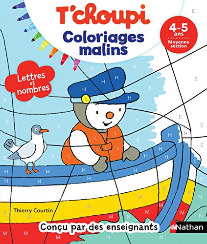 Beispielbild fr T'choupi Lettres et nombres MS - Coloriages malins - 4-5 ans: Moyenne Section zum Verkauf von WorldofBooks