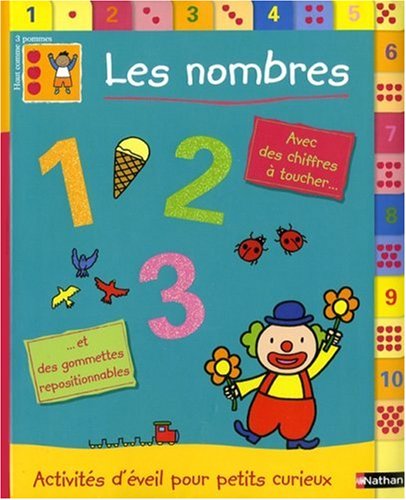 9782092518540: Les nombres: Avec des chiffres  toucher et des gommettes repositionnables