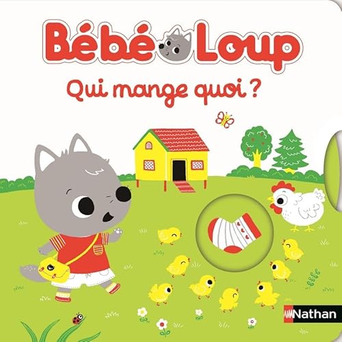 Beispielbild fr Bb Loup - Qui mange quoi ? - Livre jeu ds 15 mois zum Verkauf von medimops