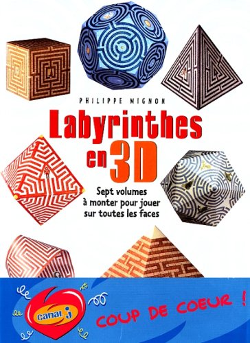 LABYRINTHES EN 3D-SEPT VOLUMES A MONTER POUR JOUER SUR TOUTES LES FACES