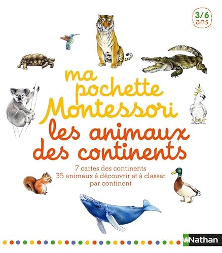 Beispielbild fr Ma Pochette Montessori : Les Animaux Des Continents : 3-6 Ans zum Verkauf von RECYCLIVRE