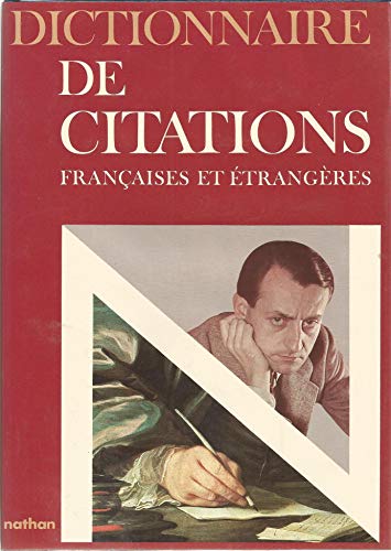 Imagen de archivo de Dictionnaire de citations franaises et trangres a la venta por Ammareal