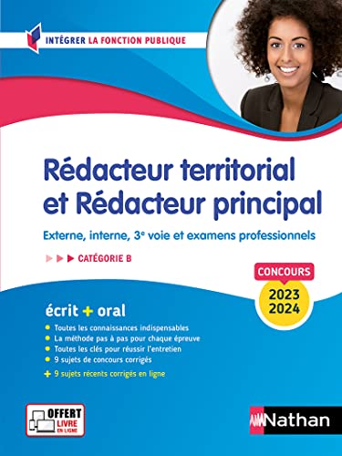 9782095016975: Rdacteur territorial et Rdacteur principal 2023/2024