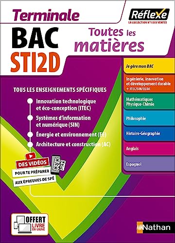 Beispielbild fr Toutes les matires - Terminale STI2D - Rflexe - 2024 zum Verkauf von Librairie A LA PAGE