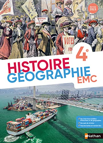 Imagen de archivo de Histoire Gographie EMC 4e - Manuel - 2023 a la venta por Gallix