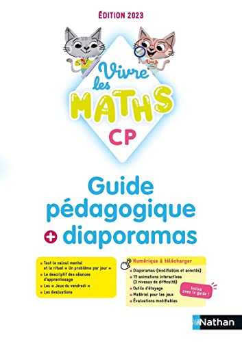 Beispielbild fr Vivre les maths - CP - Guide pdagogique + Diaporamas - Edition 2023 zum Verkauf von Gallix