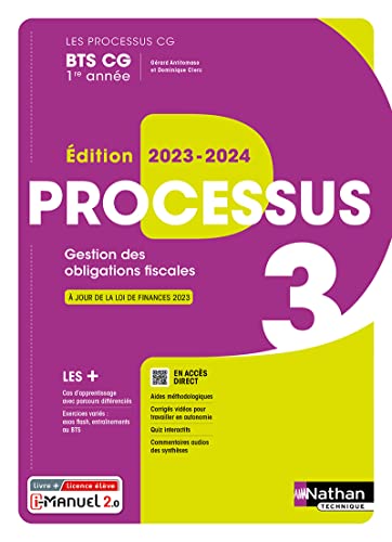 Beispielbild fr Processus 3 - BTS CG 1re anne (Les processus CG) Livre + licence lve - 2023 zum Verkauf von medimops