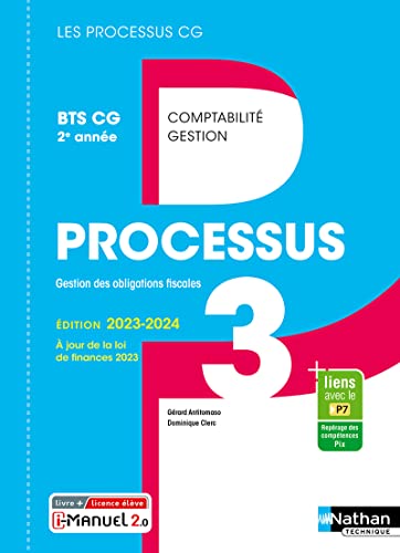 Stock image for Processus 3 - Gestion des obligations fiscales - BTS CG 2me anne (Les processus CG) Livre + licenc for sale by Gallix