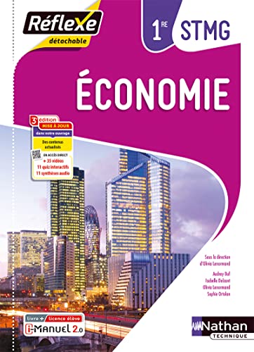 Stock image for Economie 1re STMG (Pochette Rflexe) Livre + licence lve - 2023 for sale by Gallix