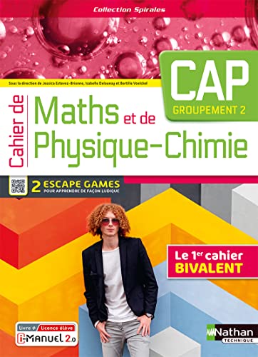 Beispielbild fr Cahier de Maths - CAP - Groupement 2 - (Spirales) Livre + licence lve - 2023 zum Verkauf von Gallix