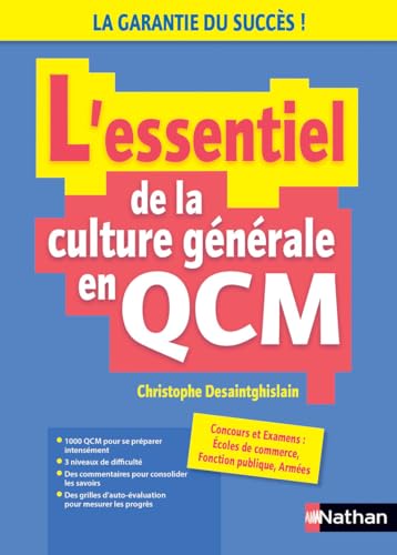 Stock image for L essentiel de la culture générale en QCM - 2023-2024 [FRENCH LANGUAGE - Soft Cover ] for sale by booksXpress