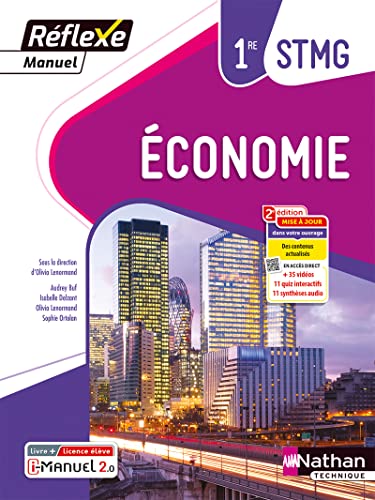 Beispielbild fr Economie - 1re STMG (Manuel Rflexe) Livre + Licence lve - 2023 zum Verkauf von Gallix