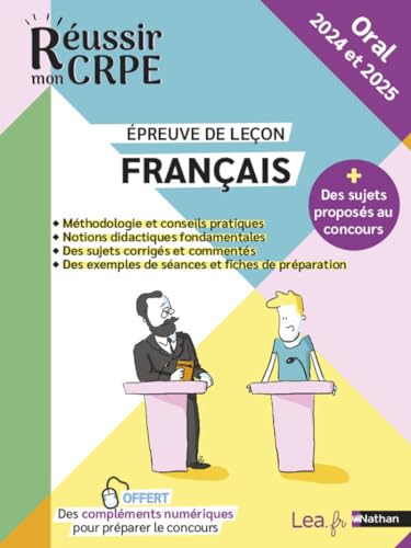 Beispielbild fr Russir mon CRPE Franais oral 2024 et 2025 preuve de leon + Offerts, des contenus numriques pour prparer le concours: Tout pour russir le concours ! zum Verkauf von medimops