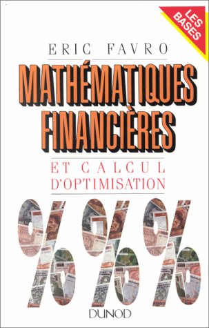 Stock image for Mathmatiques financires et calcul d'optimisation for sale by Ammareal