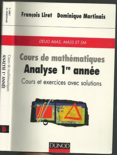 9782100031511: Cours De Mathematiques. Analyse 1ere Annee