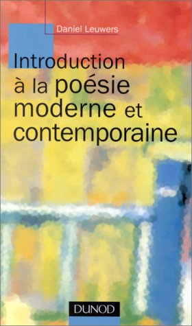 Beispielbild fr Introduction  la posie moderne et contemporaine zum Verkauf von medimops