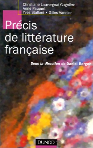 Imagen de archivo de PRECIS DE LITTERATURE FRANCAISE a la venta por medimops