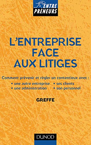 Stock image for L'Entreprise face aux litiges for sale by medimops