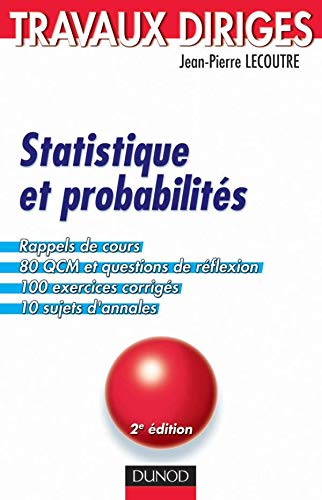 Beispielbild fr Statistique et probabilits : Travaux dirigs zum Verkauf von Ammareal