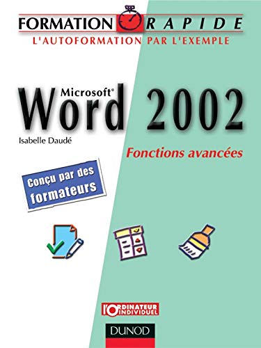 Imagen de archivo de Word 2002 : Fonctions avances a la venta por medimops