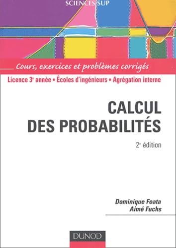 Beispielbild fr Calcul des probabilits : Cours, exercices et problmes corrigs zum Verkauf von medimops