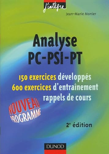 Imagen de archivo de Exercices de mathmatiques : Analyse PC-PSI-PT, 2e anne a la venta por Ammareal