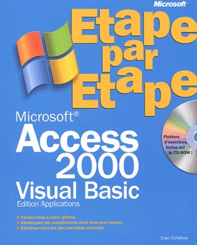 9782100081912: Access 2000 Visual Basic: Edition applications, avec CD-ROM