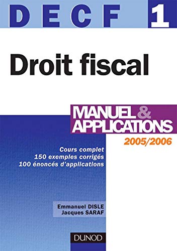 Stock image for Droit fiscal DECF 1 : Manuel & applications for sale by Ammareal