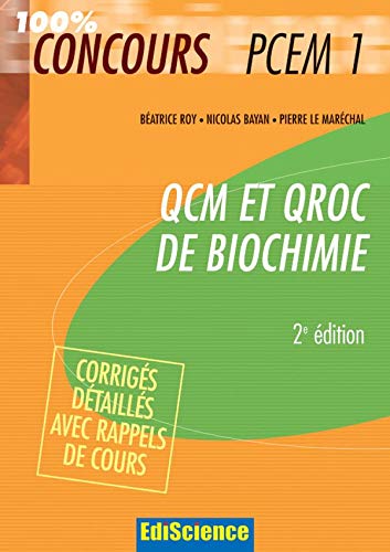 Imagen de archivo de QCM et QROC de Biochimie : Avec corrigs dtaills a la venta por Ammareal