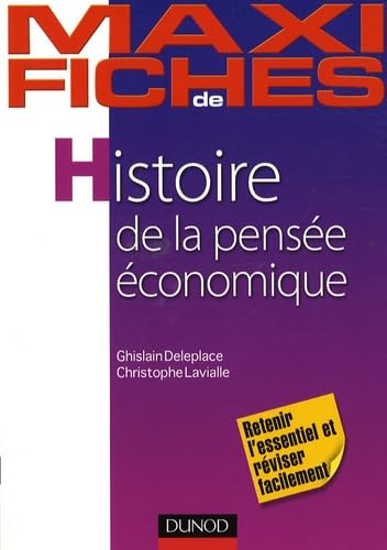 Imagen de archivo de Maxi Fiches D'histoire De La Pense conomique a la venta por RECYCLIVRE