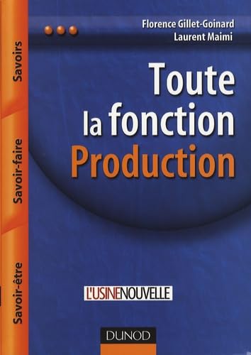 Beispielbild fr Toute la fonction Production : Savoirs, Savoir-faire, Savoir-tre zum Verkauf von Ammareal