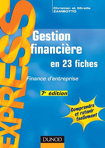 Beispielbild fr Gestion financire : En 23 fiches zum Verkauf von Ammareal