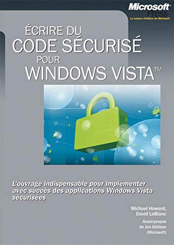 Beispielbild fr Ecrire du code scuris pour Windows Vista zum Verkauf von medimops