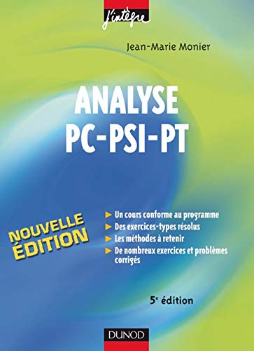 Stock image for Analyse PC-PSI-PT : Cours, mthodes et exercices corrigs for sale by Ammareal