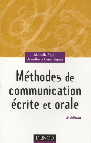 Stock image for Mthodes de communication crite et orale for sale by medimops