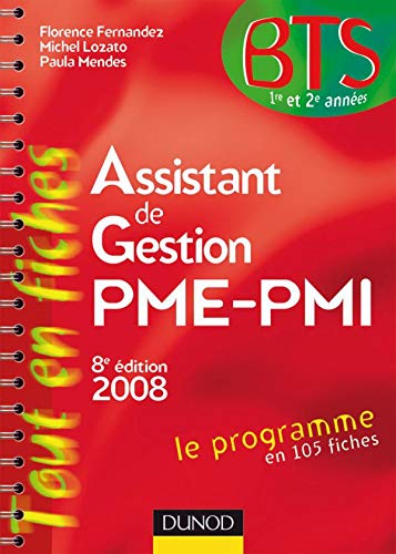 Stock image for Assistant de gestion PME-PMI - 8me dition - Le programme en 105 fiches: Le programme en 105 fiches for sale by Ammareal