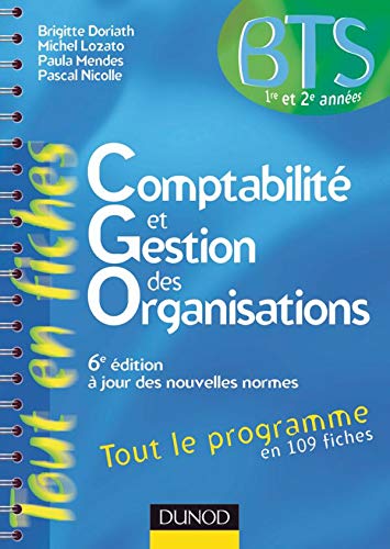 Stock image for Comptabilit et Gestion des organisations BTS 1e et 2e annes for sale by medimops