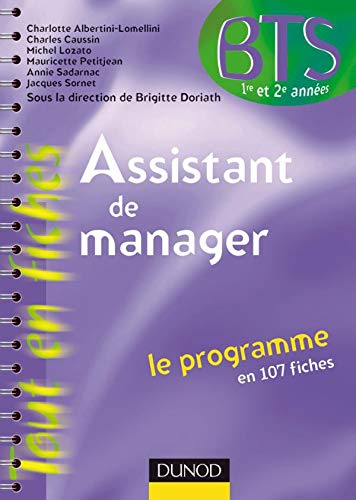 Stock image for Assistant de manager - le programme en 107 fiches for sale by Ammareal