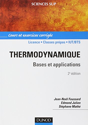 9782100530786: Thermodynamique: Bases et applications