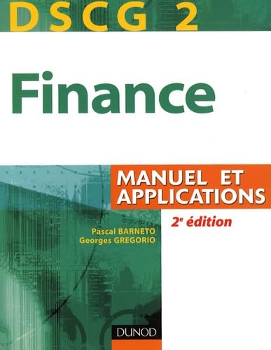 9782100533145: Finance DSCG 2: Manuel et applications