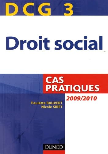 Stock image for DCG 3 Droit social : Cas pratiques for sale by medimops