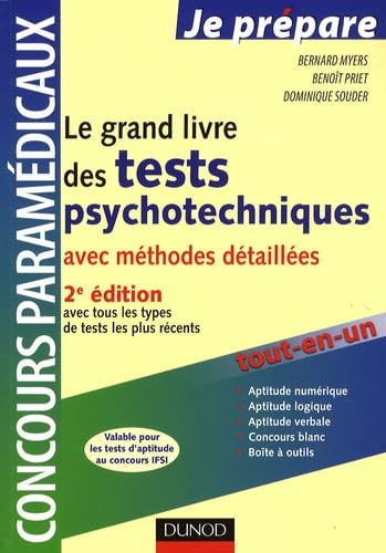 Beispielbild fr Le grand livre des tests psychotechniques avec mthodes dtailles zum Verkauf von Ammareal